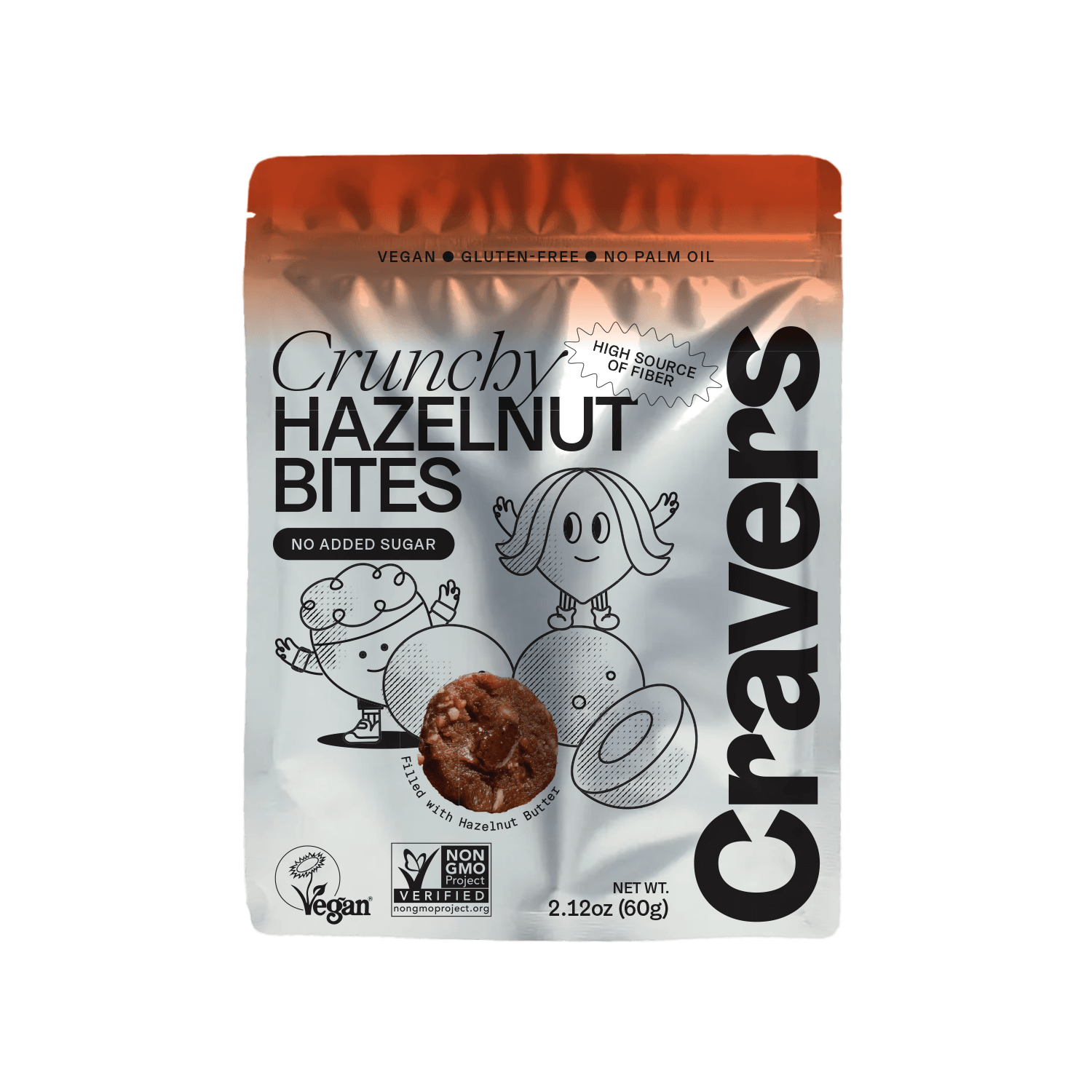 Crunchy Hazelnut Bites CRAVERS | No Added Sugar, Vegan, No Palm Oil