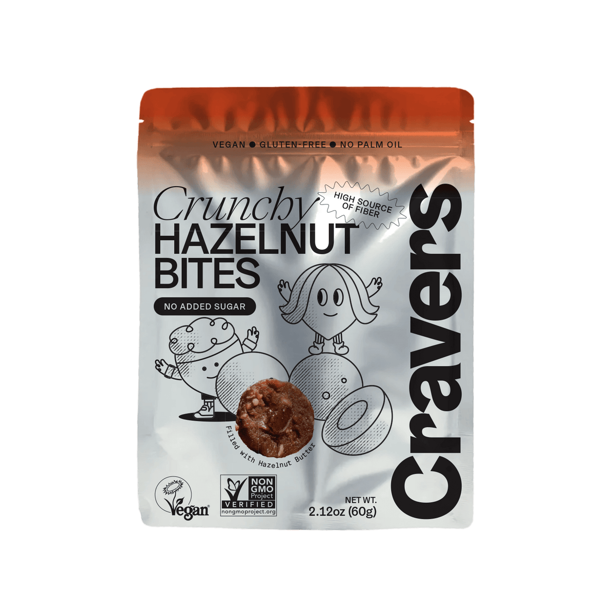 CRAVERS Crunchy Hazelnut Balls | No Added Sugar, Vegan, No Palm Oil