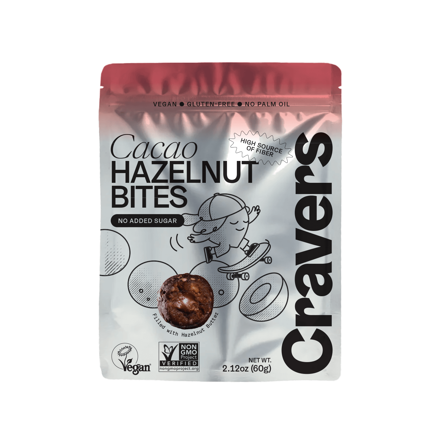 Cacao Hazelnut Bites CRAVERS | No Added Sugar, Vegan, No Palm Oil